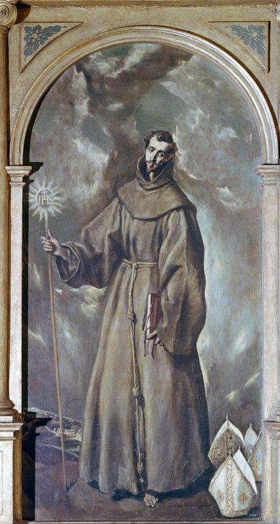 St. Bernardino von Siena von El Greco